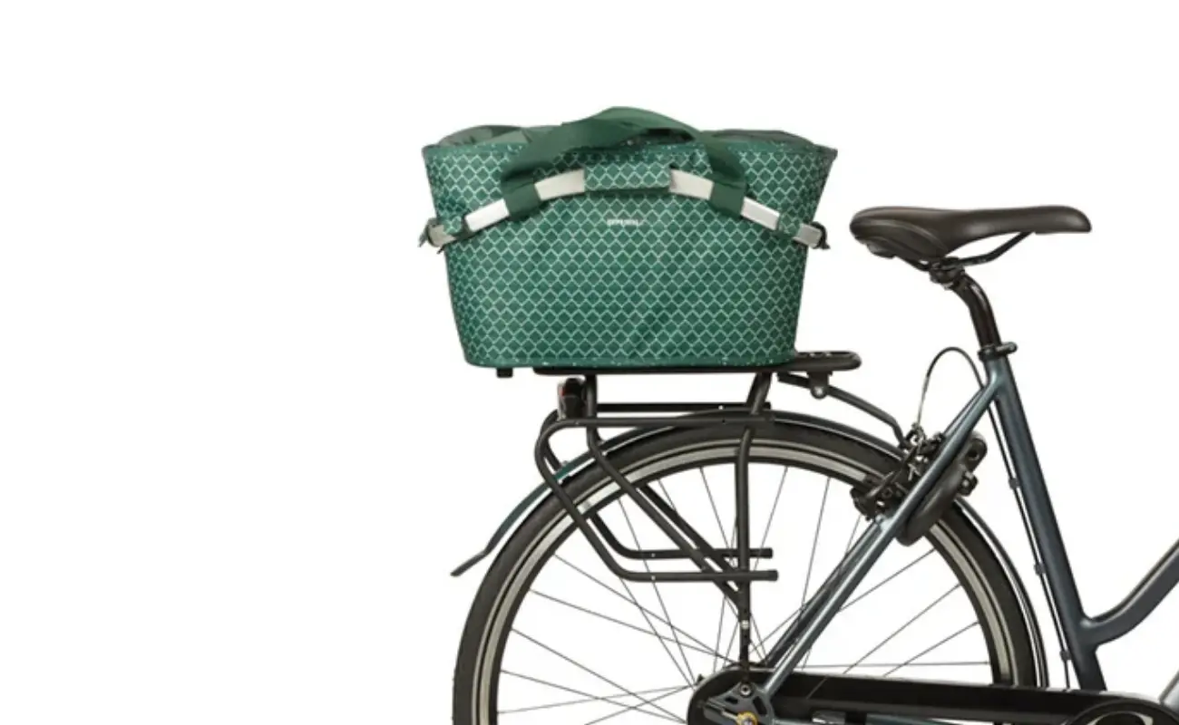 Basil Flair Carry All Rear Basket MIK, 22L, Green - Image 4