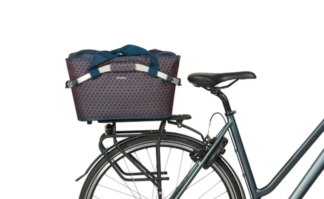 Basil Flair Carry All Rear Basket MIK, 22L, Navy - Image 6