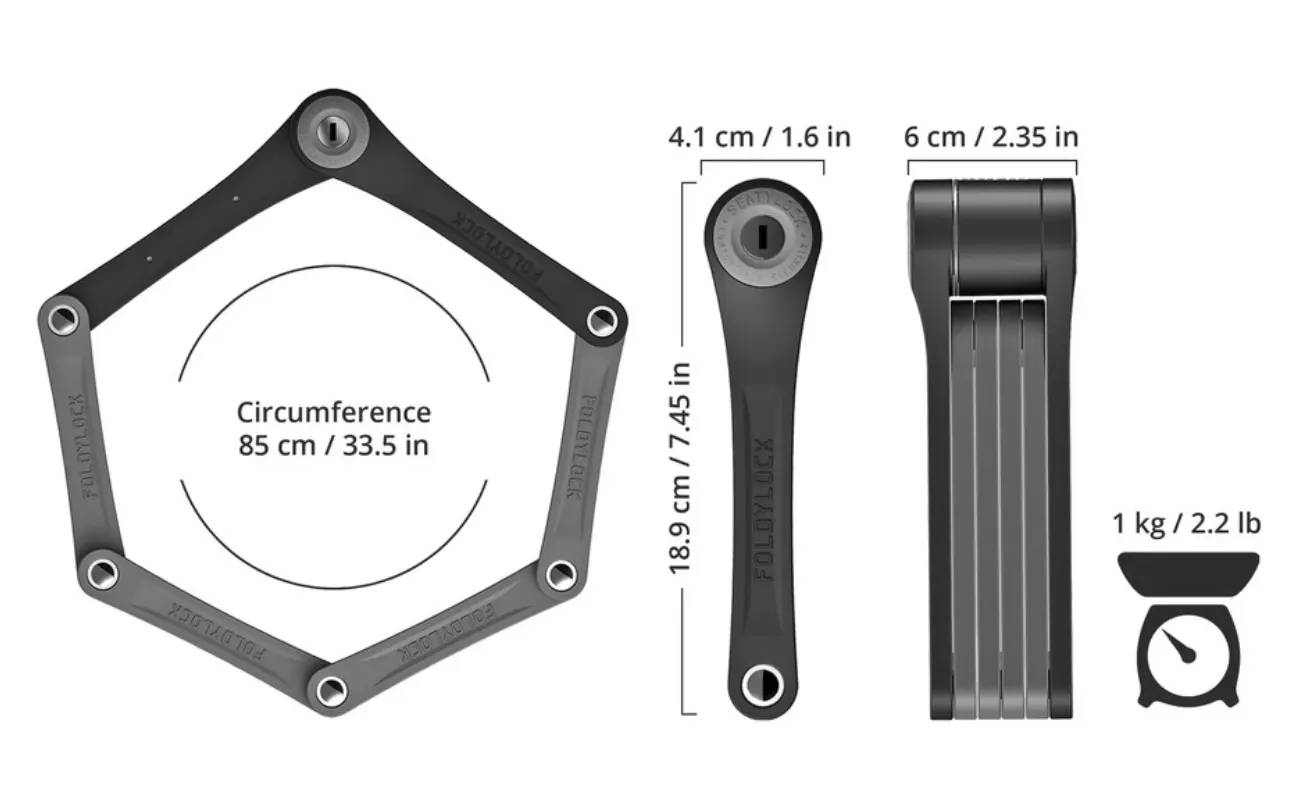 Seatylock Foldylock 85cm - Image 3